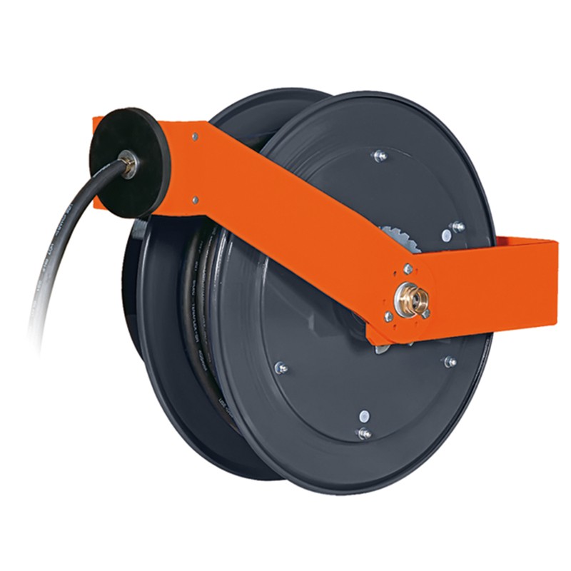 Gulungan Kabel Serat Optik Drum Dengan Slipring Rotary Joint Hand Crank  Cable Reel Hose Reel